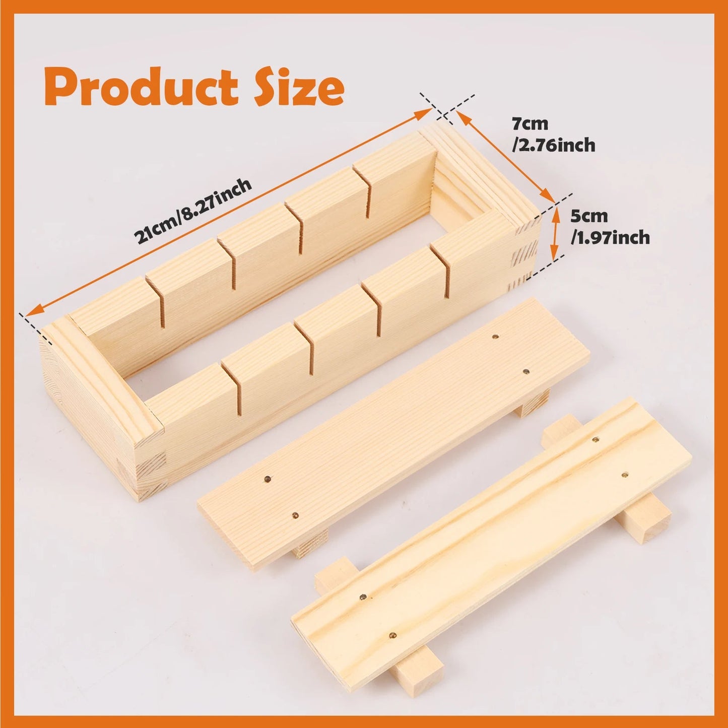 Premium Handcrafted Wooden Sushi Maker Press Mold for Perfect Rolls