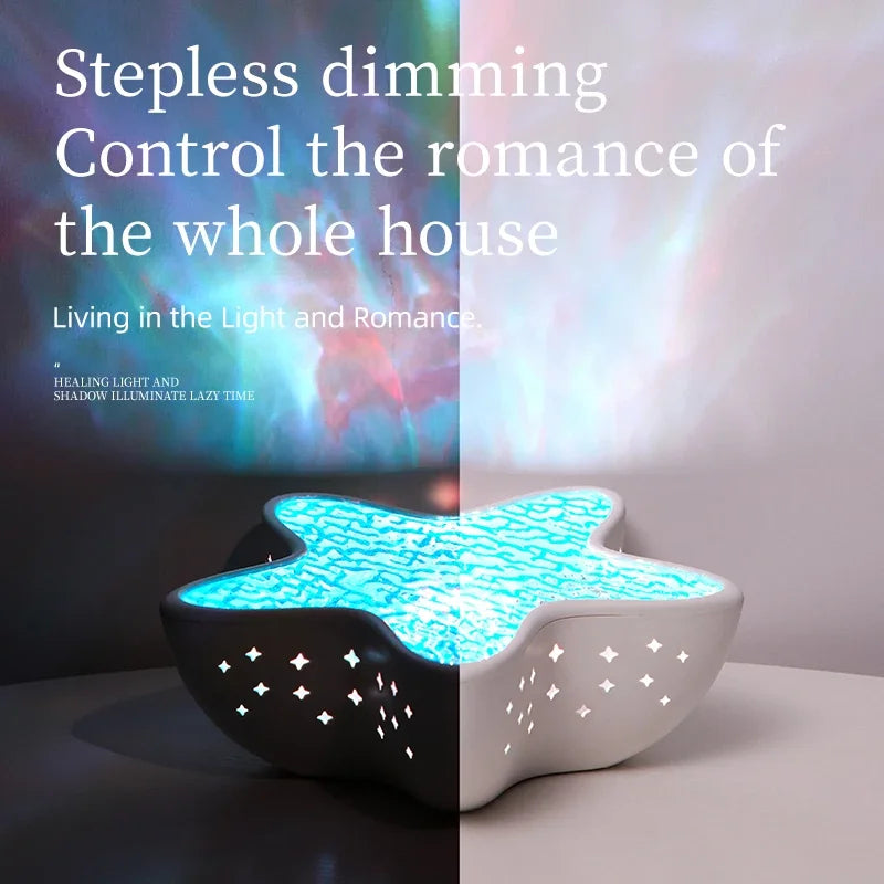 Starfish Ocean Wave Night Light Projector - Soothing Sea Scene for Relaxing Evenings