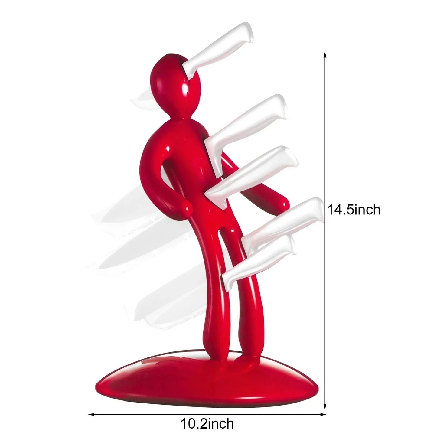 Humanoid-Inspired Creative Kitchen Knife Holder Set