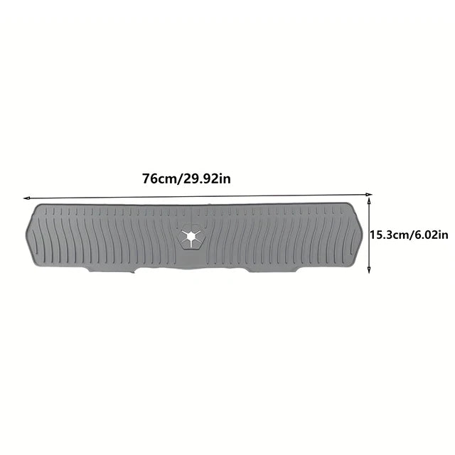 Premium Silicone Kitchen Sink Splash Guard - Keeps Counters Clean and Dry