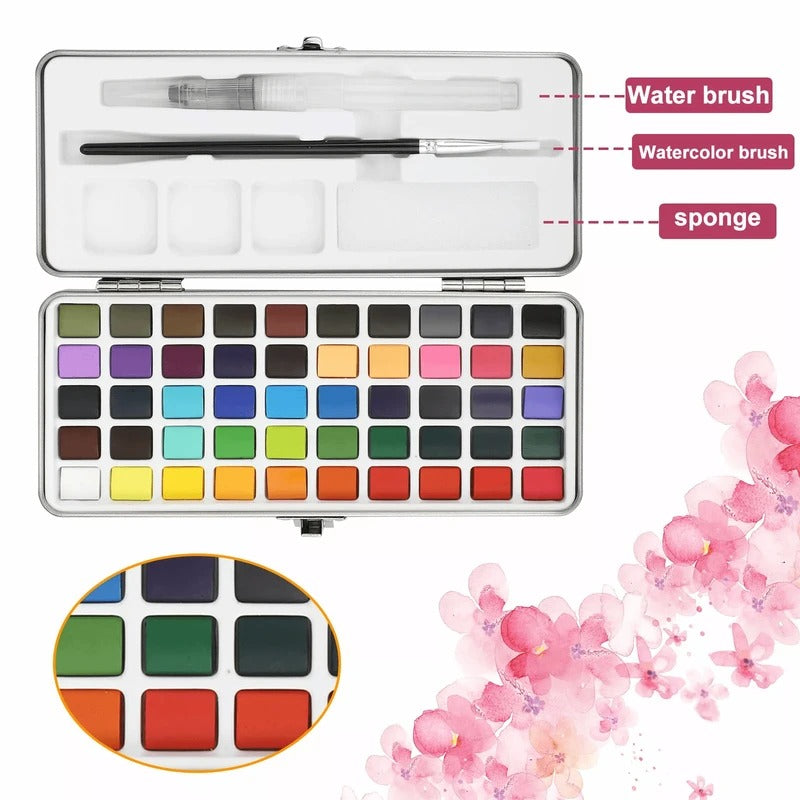 Premium Watercolor Paint Set – Rich Pigments for Stunning, Blendable Color