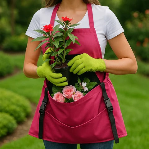 Rugged Harvesting Apron with Quick-Release Drop Pouch