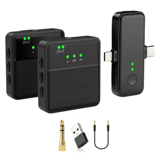 Wireless Bluetooth Lavalier Microphone – Clip-On Lapel Mic for Crisp, Hands-Free Recording