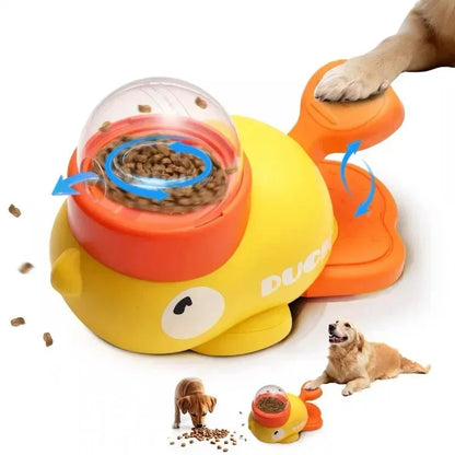 Engaging Interactive Cartoon Duck Puzzle Feeder for Dogs