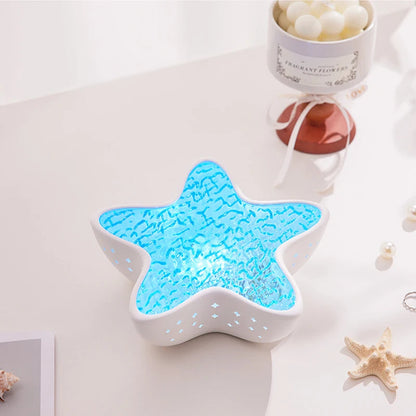 Starfish Ocean Wave Night Light Projector - Soothing Sea Scene for Relaxing Evenings