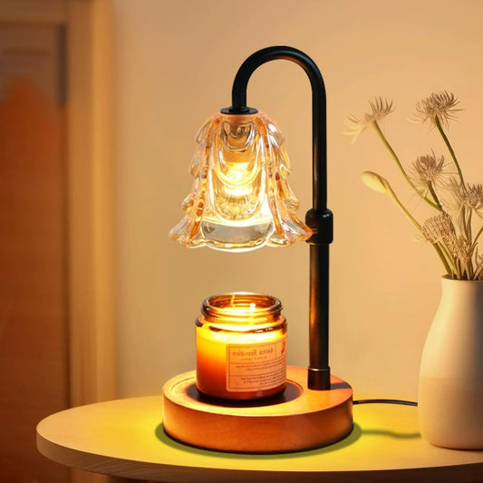 Floral Dimmable Candle Warmer Lamp