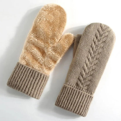 Ultra-Warm Double-Layer Fleece-Lined Winter Mittens