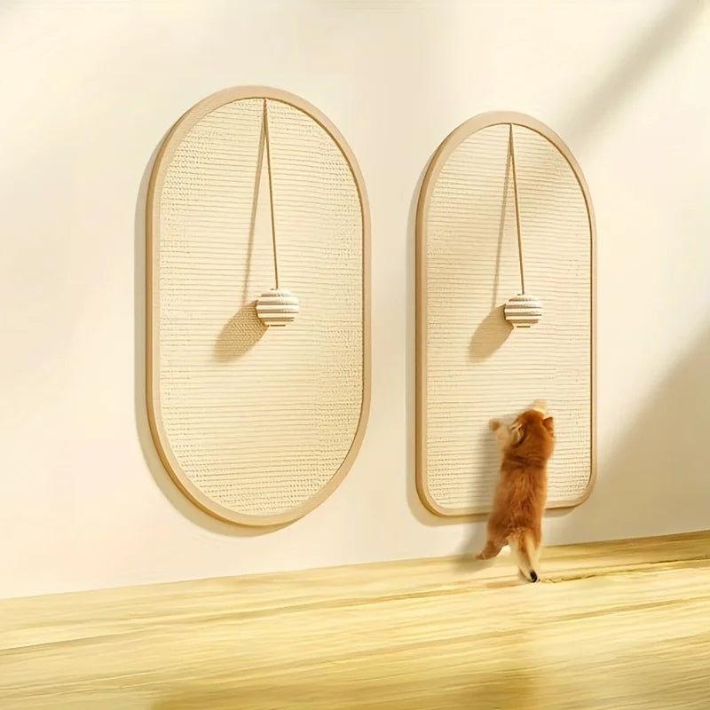 Sisal 3-in-1 Wall-Mounted Cat Scratch Pad