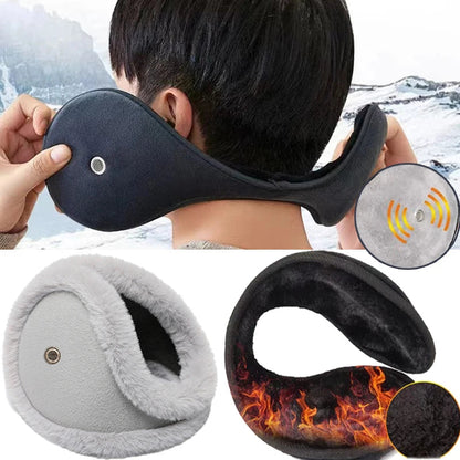Cozy Plush Winter Ear Muffs with Built-In Earpiece