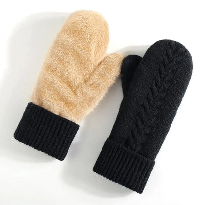 Ultra-Warm Double-Layer Fleece-Lined Winter Mittens