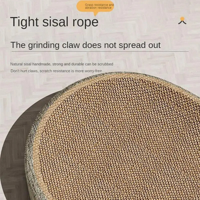 Cozy Oval Sisal 2-in-1 Cat Scratcher & Bed
