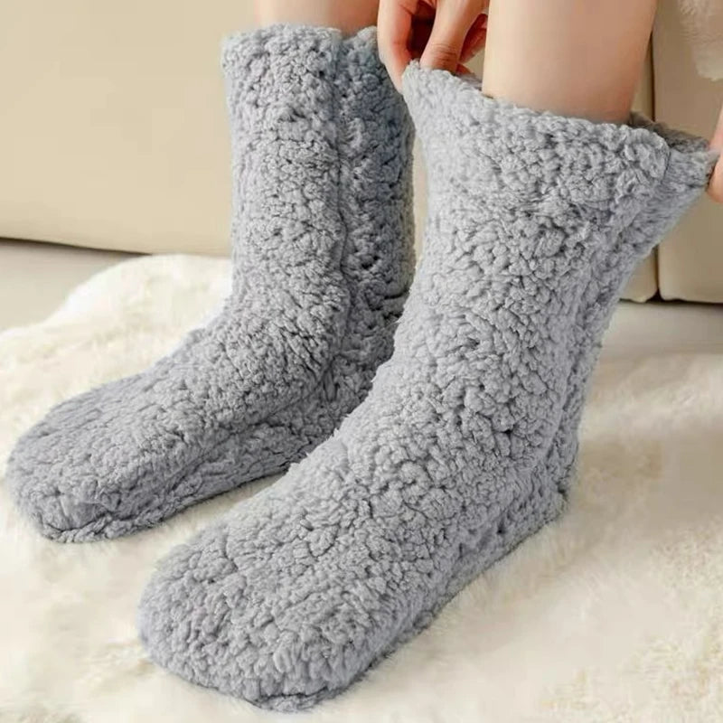 Cozy Winter Plush Indoor Socks for Warm, All-Day Comfort
