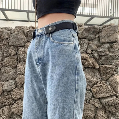 Invisible No-Buckle Adjustable Elastic Belt – Seamless Comfort