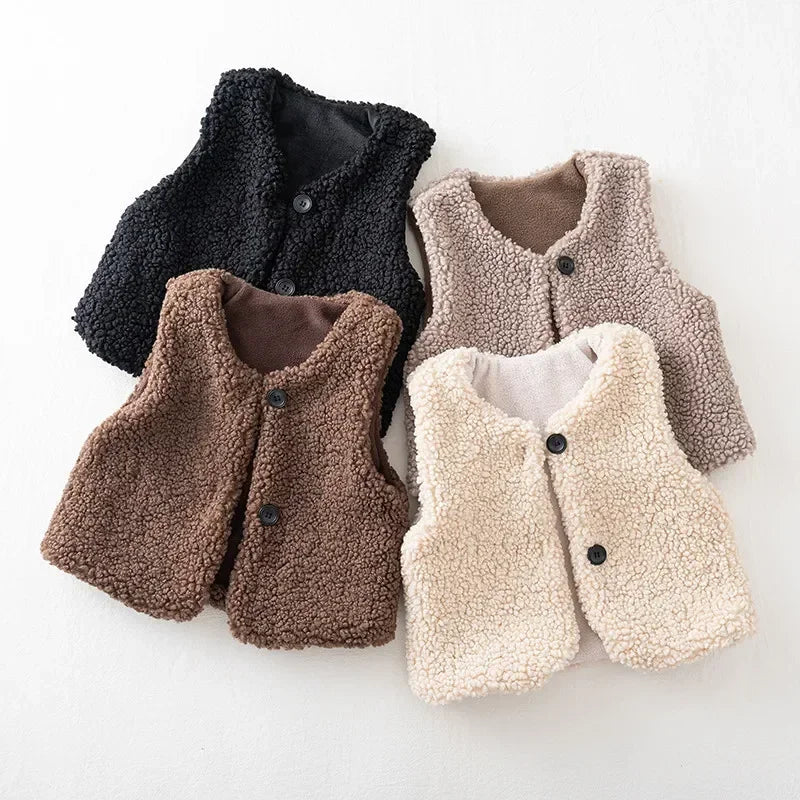 Kids' Lambswool Winter Waistcoat