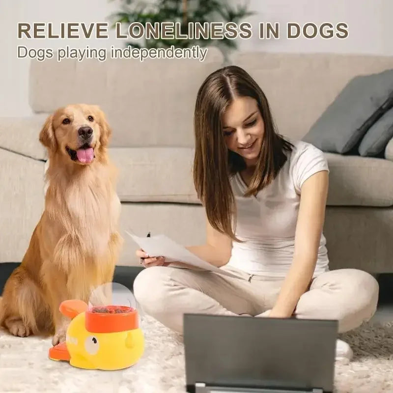 Engaging Interactive Cartoon Duck Puzzle Feeder for Dogs