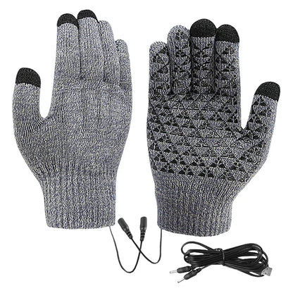 Winter-Ready USB Heated Gloves with Touchscreen Compatibility