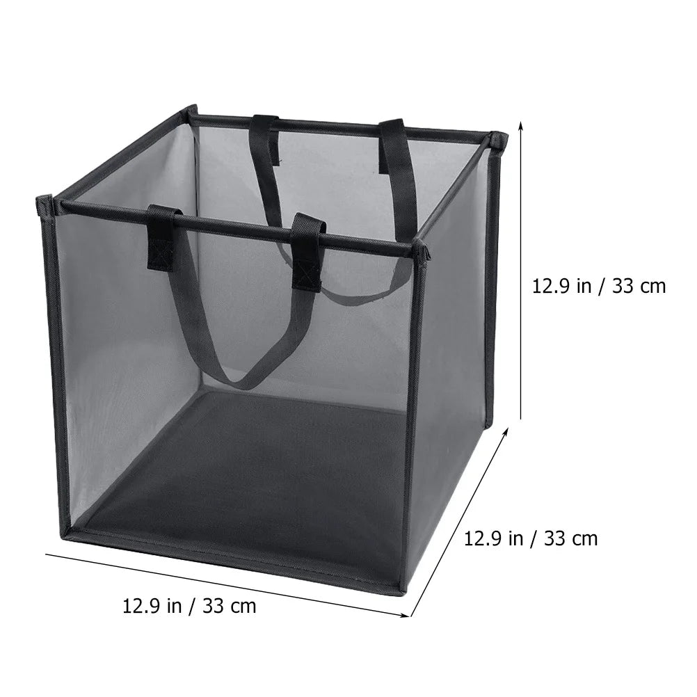Collapsible Mesh Laundry Hamper with Easy-Carry Handles