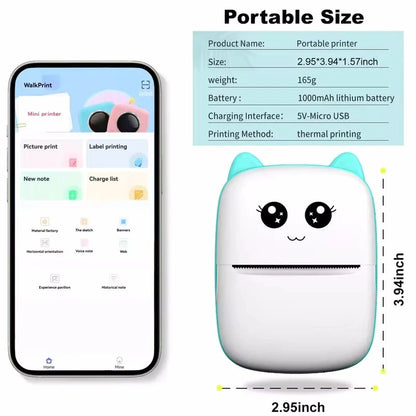 Pocket-Sized Wireless Thermal Label Printer for On-the-Go Labeling