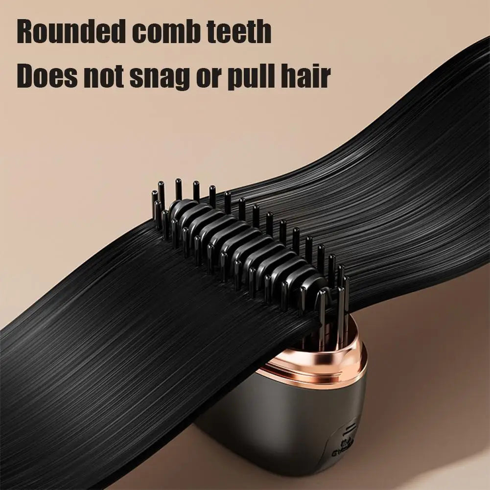 Cordless 2-in-1 Portable Ceramic Hair Straightener - Travel-Ready, Ultra-Smooth Styling