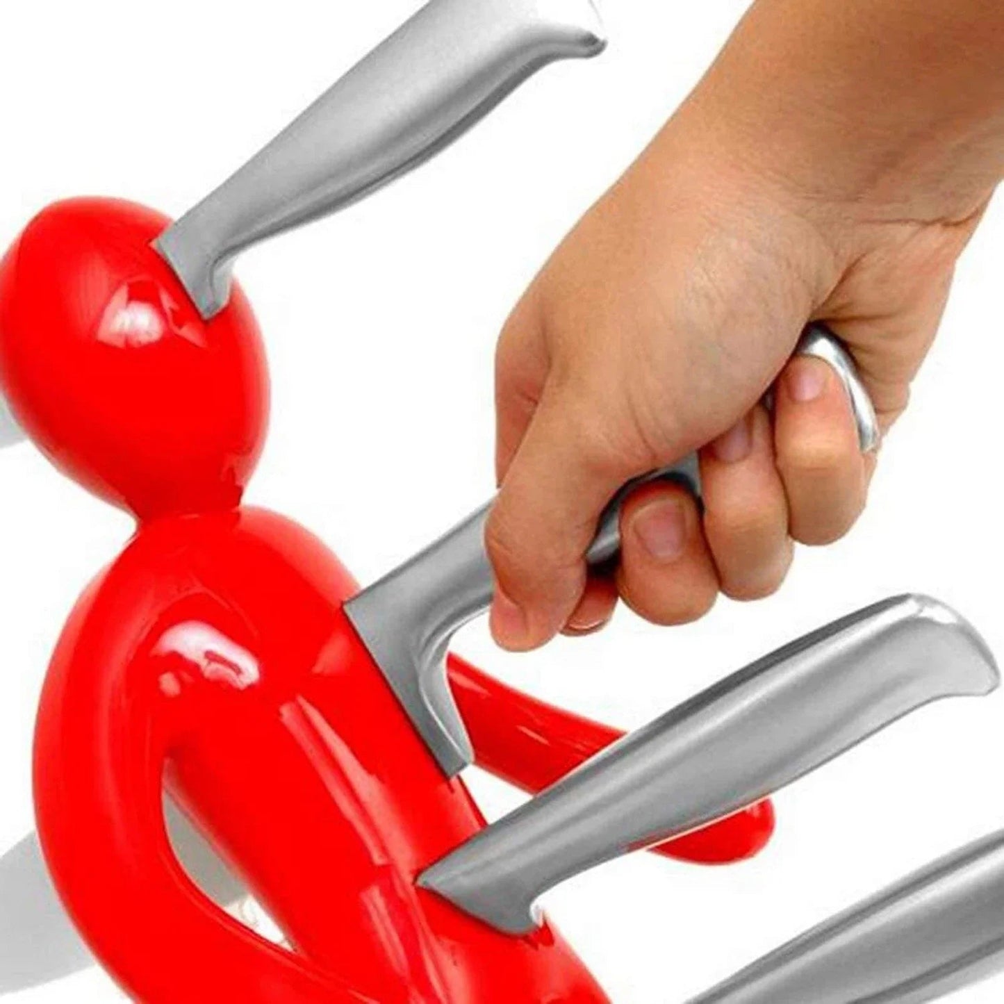 Humanoid-Inspired Creative Kitchen Knife Holder Set