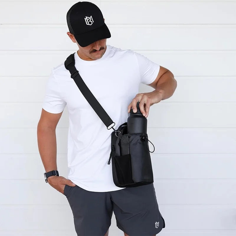 Magnetic Multi-Way Fitness Bottle Carrier Bag