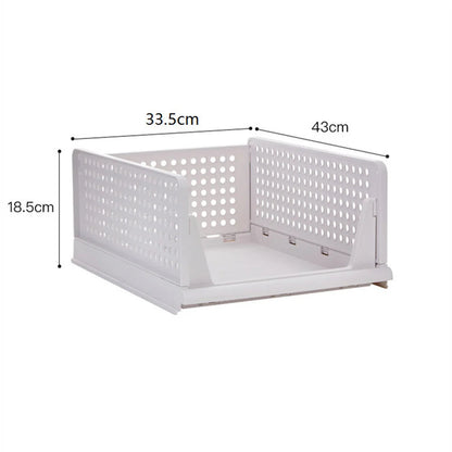 Space-Saving Stackable Plastic Drawer Organizer for Closet Storage