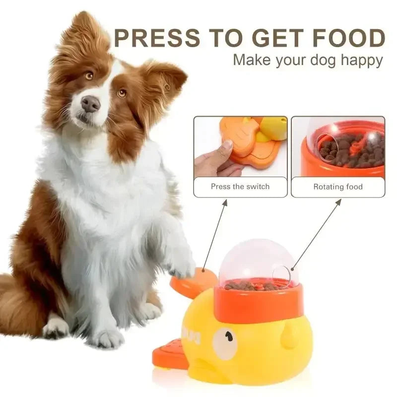 Engaging Interactive Cartoon Duck Puzzle Feeder for Dogs