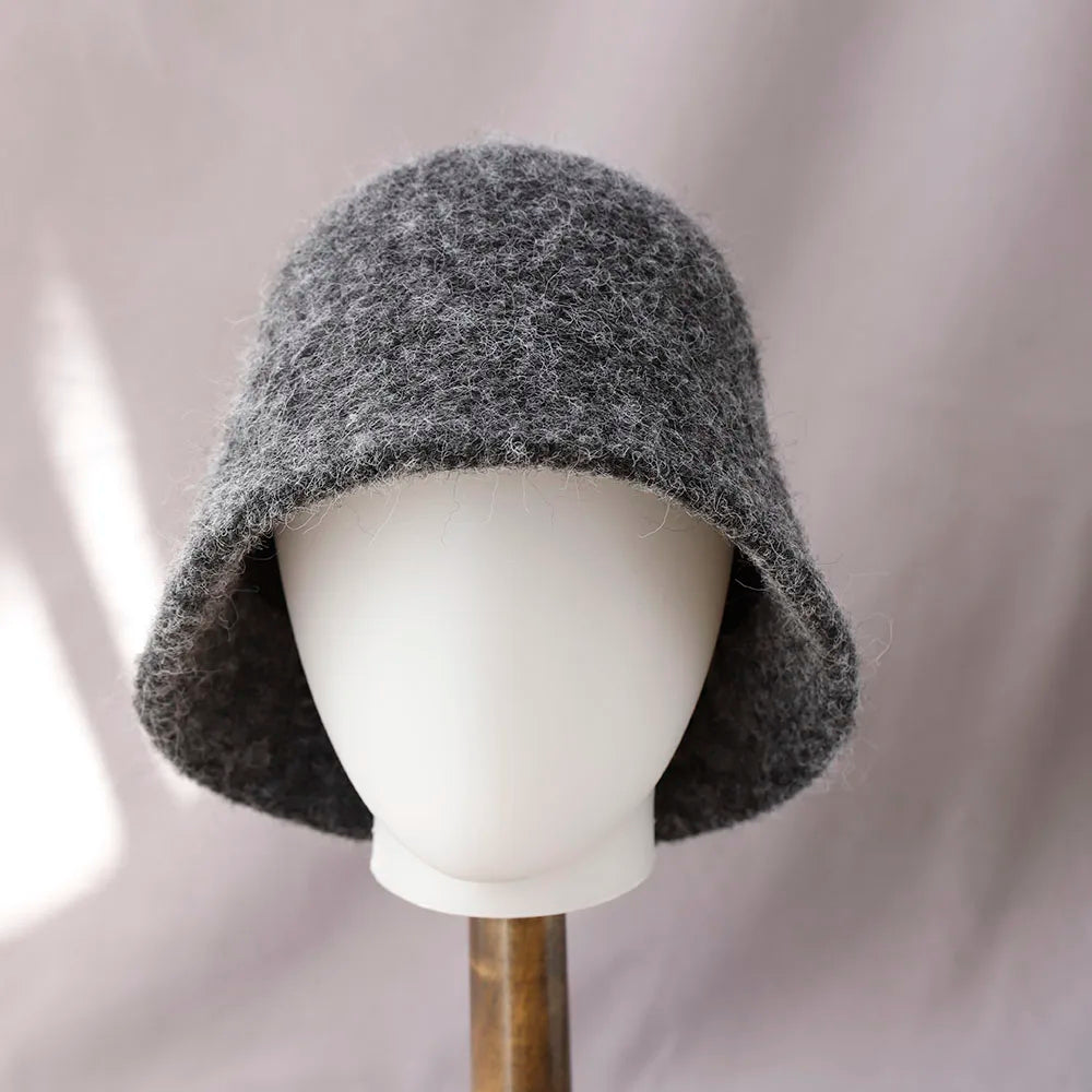 Women's Cozy Winter Wool Bucket Hat
