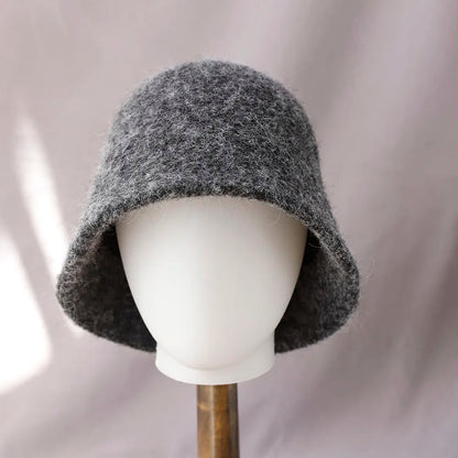 Women's Cozy Winter Wool Bucket Hat