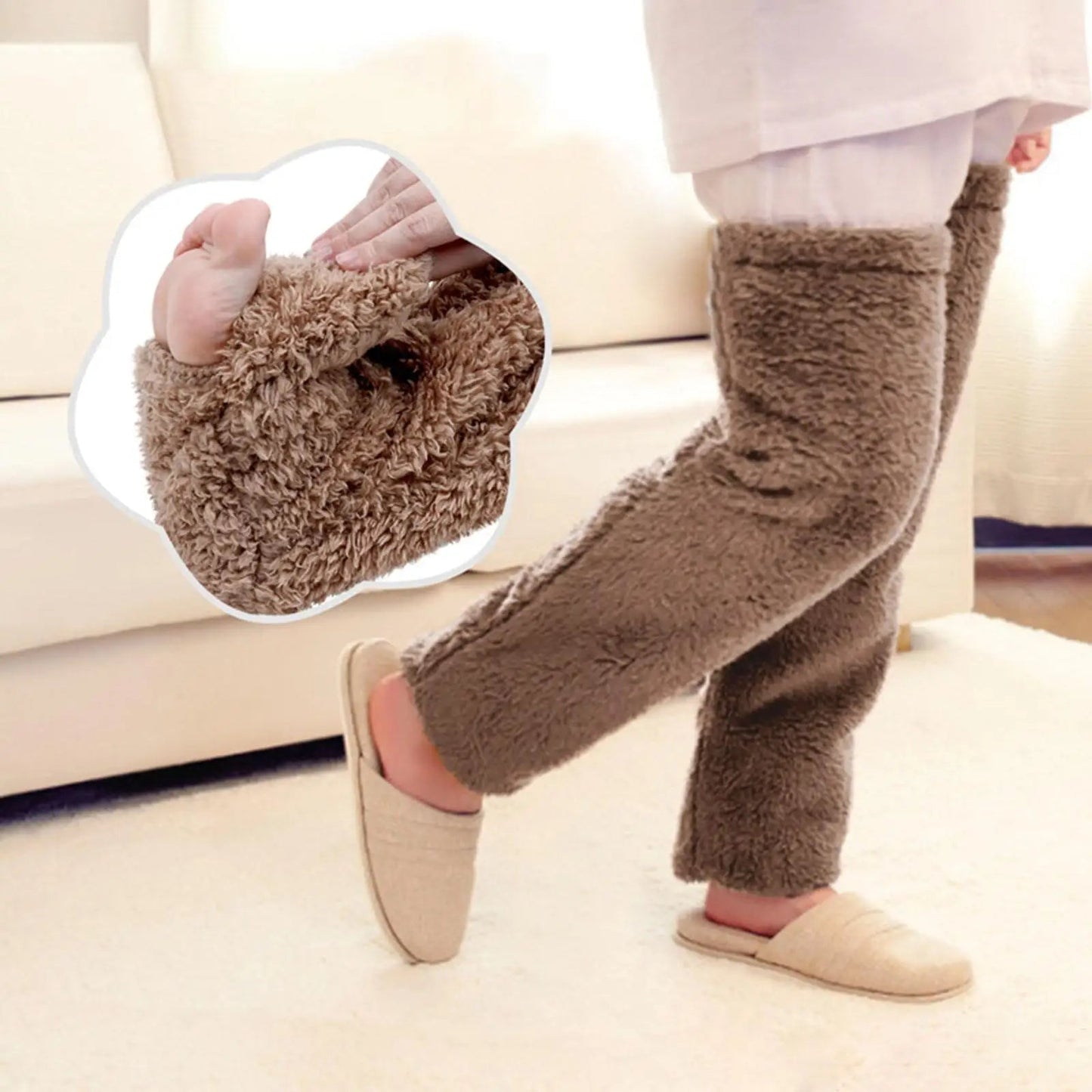 Ultra-Soft Fuzzy Thigh-High Warm Socks