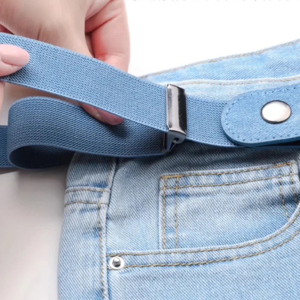 Invisible No-Buckle Adjustable Elastic Belt – Seamless Comfort