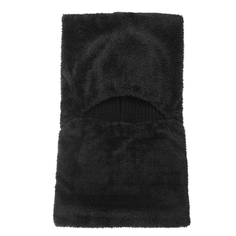 Cozy Knit Beanie Balaclava with Visor