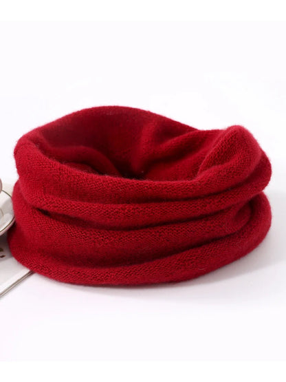 Cozy Merino Wool Face Mask & Winter Scarf Set — Soft, Warm & Breathable