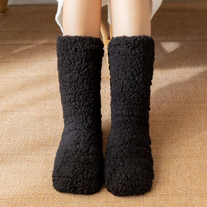 Cozy Winter Plush Indoor Socks for Warm, All-Day Comfort