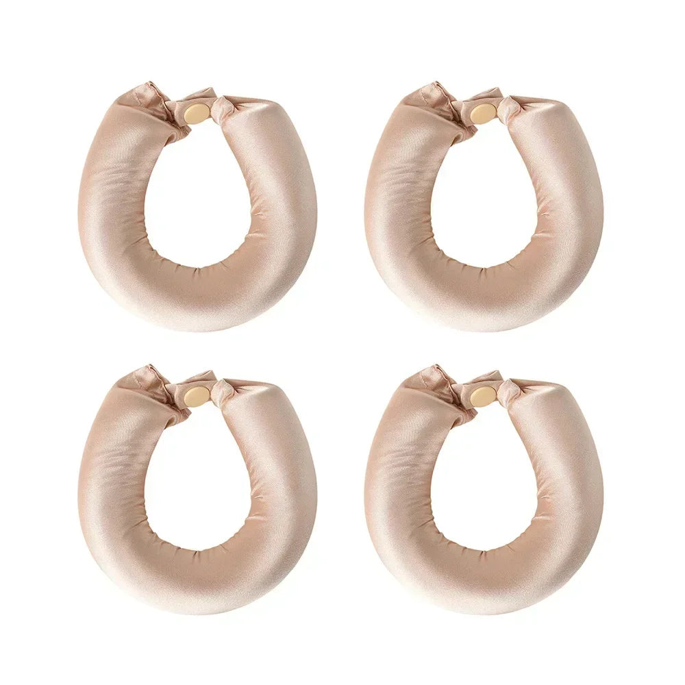 Satin Headband Heatless Hair Curler – Overnight No-Heat Style for Soft, Natural Curls