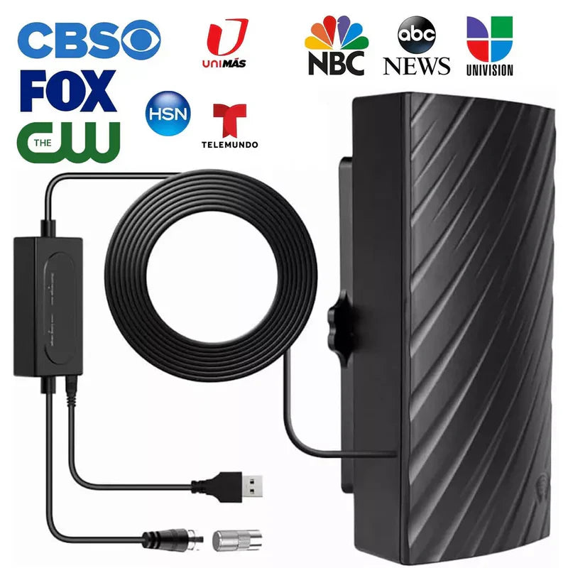 Ultra-Long Range Indoor HDTV Antenna – 4K Digital Broadcast, 600-Mile Coverage