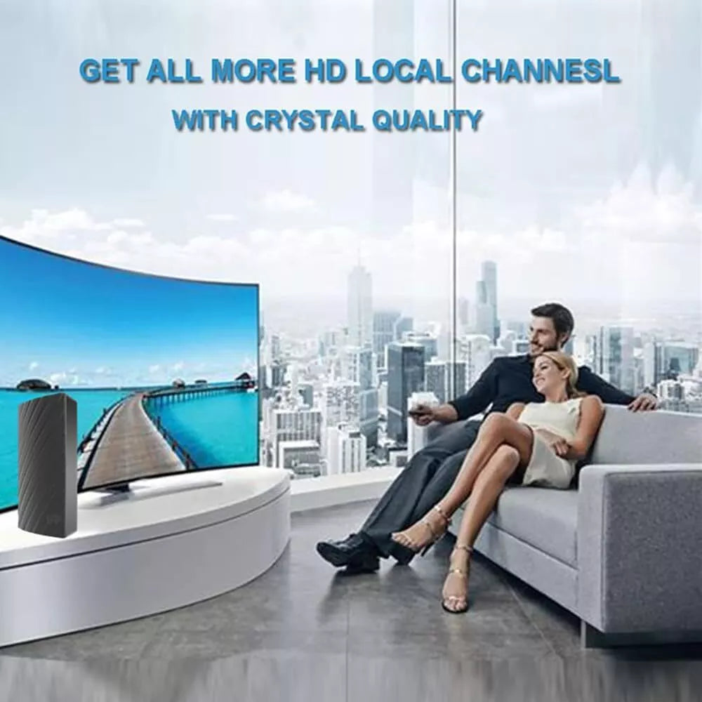 Ultra-Long Range Indoor HDTV Antenna – 4K Digital Broadcast, 600-Mile Coverage