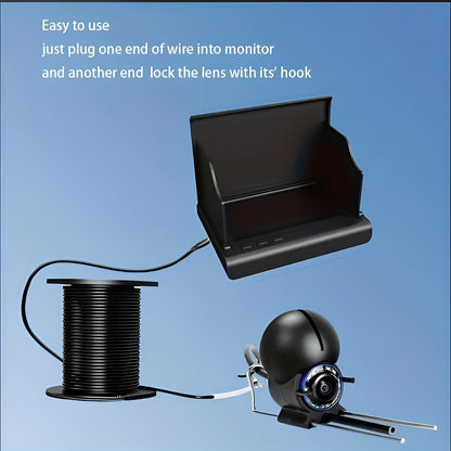 Portable Underwater Fish Finder with Camera and 4.3-inch LCD Monitor