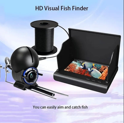 Portable Underwater Fish Finder with Camera and 4.3-inch LCD Monitor