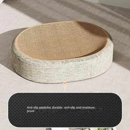 Cozy Oval Sisal 2-in-1 Cat Scratcher & Bed