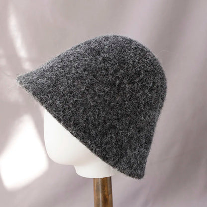 Women's Cozy Winter Wool Bucket Hat