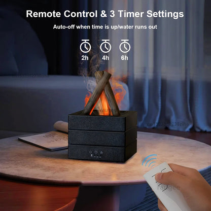 Lifelike Flame Aroma Diffuser with Humidifier