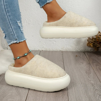 Cozy Plush Indoor Slippers for Women - Warm Winter Comfort