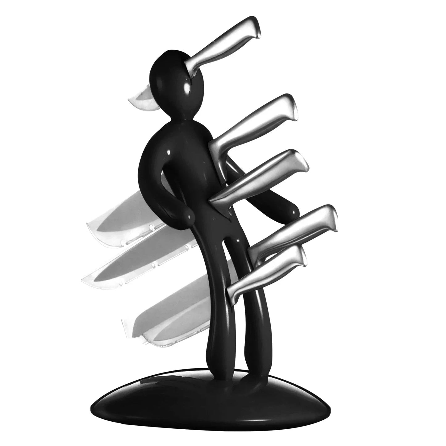 Humanoid-Inspired Creative Kitchen Knife Holder Set