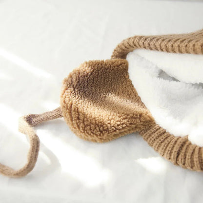 Cozy Kids' Knit Beanie with Earflaps - Warm Winter Hat