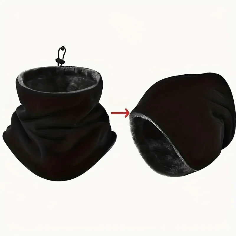 Cozy Fleece Balaclava Mask with Built-In Neck Warmer