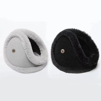 Cozy Plush Winter Ear Muffs with Built-In Earpiece