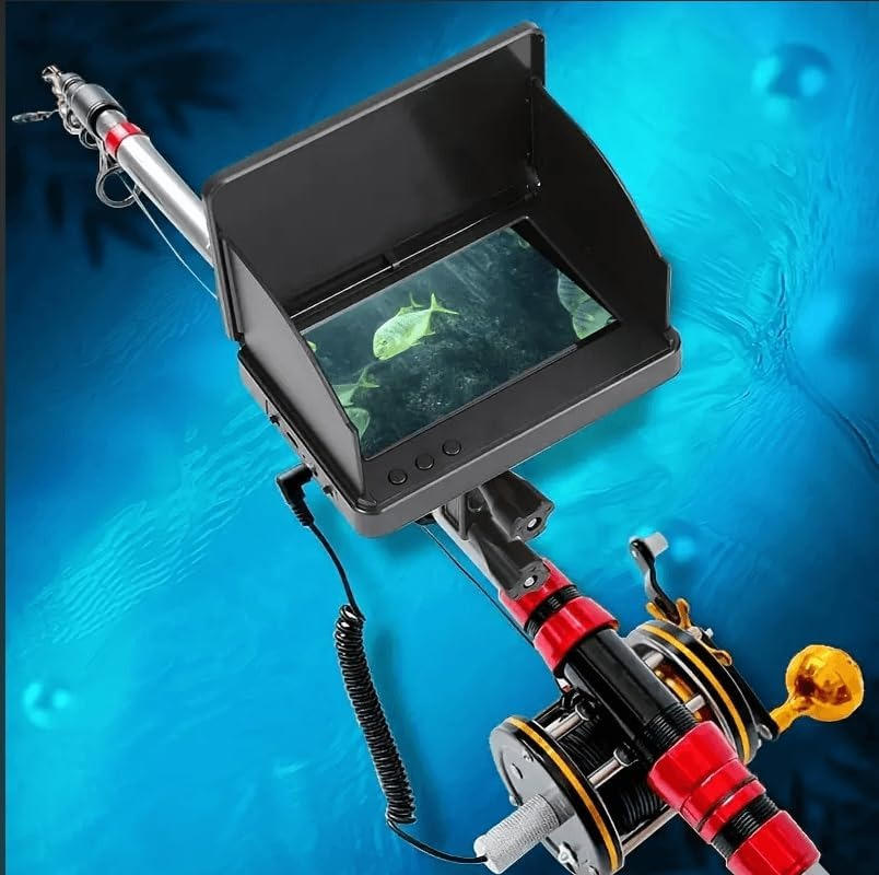 Portable Underwater Fish Finder with Camera and 4.3-inch LCD Monitor