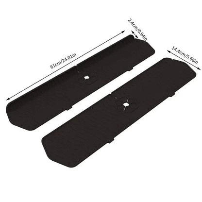 Premium Silicone Kitchen Sink Splash Guard - Keeps Counters Clean and Dry