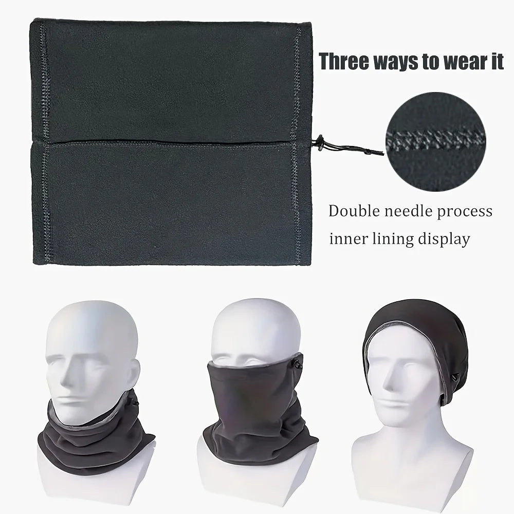 Cozy Fleece Balaclava Mask with Built-In Neck Warmer
